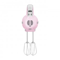 Ръчен миксер SMEG 50's Style HMF01PKEU, 250W, 9 скорости, Турбо, Скрит LED дисплей, Таймер, Аксесоари, Розов
