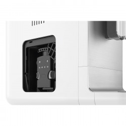 Еспресо машина SMEG Collezione BCC12WHMEU, 1350 W, 19 bar, 1.4 л, 8 функции, Вградена мелачка, Дюза за пара, Бял