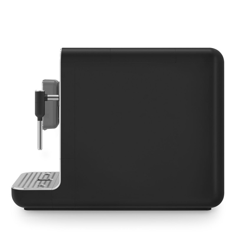 Еспресо машина SMEG Collezione BCC12BLMEU, 1350 W, 19 bar, 1.4 л, 8 функции, Вградена мелачка, Дюза за пара, Черен