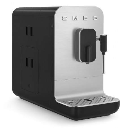 Еспресо машина SMEG Collezione BCC12BLMEU, 1350 W, 19 bar, 1.4 л, 8 функции, Вградена мелачка, Дюза за пара, Черен