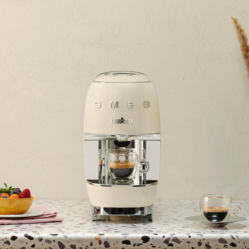 Еспресо машина за капсули SMEG Lavazza A Modo Mio LM200, 1250 W, 10 bar, 0.9 л, Бързо загряване, Крема