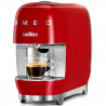 Еспресо машина за капсули SMEG Lavazza A Modo Mio LM200, 1250 W, 10 bar, 0.9 л, Бързо загряване, Червен