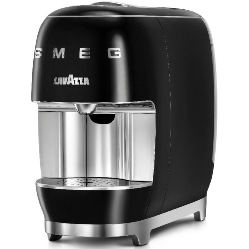 Еспресо машина за капсули SMEG Lavazza A Modo Mio LM200, 1250 W, 10 bar, 0.9 л, Бързо загряване, Черен