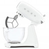 Планетарен миксер SMEG SMF15WHEU, 1000 W, 4.8 л, 10 скорости, Директно задвижване, Крачета против хлъзгане, Бял