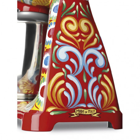 Планетарен миксер SMEG Dolce & Gabbana SMF03DGEU, 800 W, 4.8 л, 10 скорости, Функция за плавен старт, Крачета против хлъзгане, Многоцветен