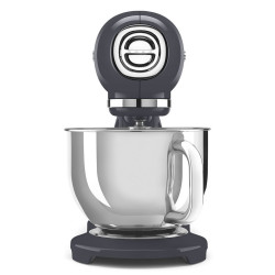 Планетарен миксер SMEG SMF03GREU, 800 W, 4.8 л, 10 скорости, Функция за плавен старт, Крачета против хлъзгане, Сив