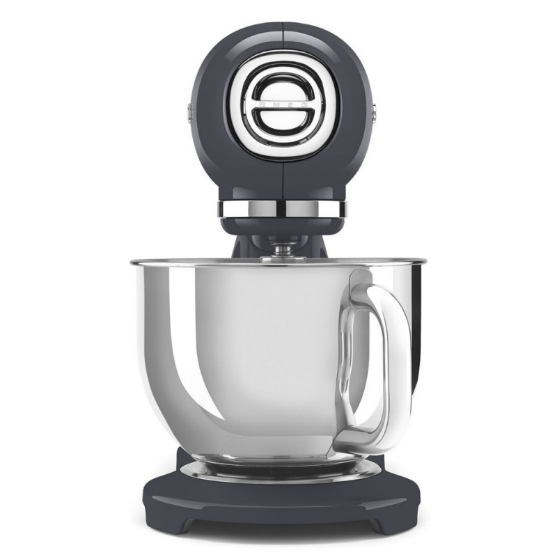 Планетарен миксер SMEG SMF03GREU, 800 W, 4.8 л, 10 скорости, Функция за плавен старт, Крачета против хлъзгане, Сив