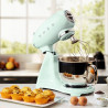 Планетарен миксер SMEG SMF03PGEU, 800 W, 4.8 л, 10 скорости, Функция за плавен старт, Крачета против хлъзгане, Пастелно зелен