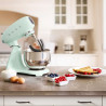 Планетарен миксер SMEG SMF03PGEU, 800 W, 4.8 л, 10 скорости, Функция за плавен старт, Крачета против хлъзгане, Пастелно зелен