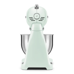 Планетарен миксер SMEG SMF03PGEU, 800 W, 4.8 л, 10 скорости, Функция за плавен старт, Крачета против хлъзгане, Пастелно зелен