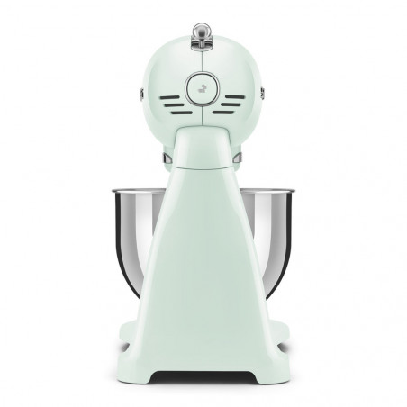 Планетарен миксер SMEG SMF03PGEU, 800 W, 4.8 л, 10 скорости, Функция за плавен старт, Крачета против хлъзгане, Пастелно зелен