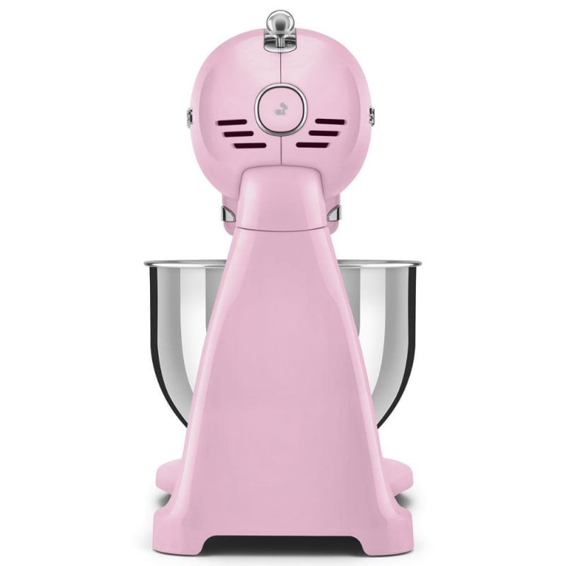 Планетарен миксер SMEG SMF03PKEU, 800 W, 4.8 л, 10 скорости, Функция за плавен старт, Крачета против хлъзгане, Розов