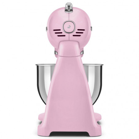 Планетарен миксер SMEG SMF03PKEU, 800 W, 4.8 л, 10 скорости, Функция за плавен старт, Крачета против хлъзгане, Розов