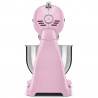 Планетарен миксер SMEG SMF03PKEU, 800 W, 4.8 л, 10 скорости, Функция за плавен старт, Крачета против хлъзгане, Розов