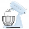 Планетарен миксер SMEG SMF03PBEU, 800 W, 4.8 л, 10 скорости, Функция за плавен старт, Крачета против хлъзгане, Пастелно син