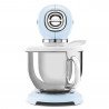 Планетарен миксер SMEG SMF03PBEU, 800 W, 4.8 л, 10 скорости, Функция за плавен старт, Крачета против хлъзгане, Пастелно син