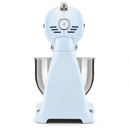 Планетарен миксер SMEG SMF03PBEU, 800 W, 4.8 л, 10 скорости, Функция за плавен старт, Крачета против хлъзгане, Пастелно син