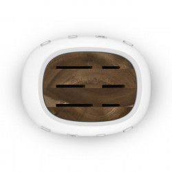 Комплект ножове със стойка SMEG KBSF02WH, 7 части, Слотове от акациево дърво, Немска неръждаема стомана, Бял