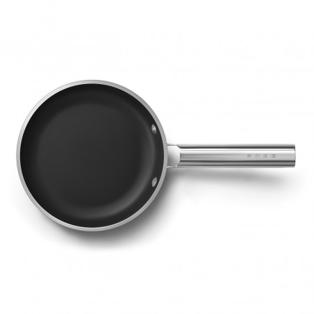 Тиган SMEG FPF2002CRM, 1.5 л, Ø20 см, Керамично незалепващо покритие, До 250°C, Без PFAS, Индукция, Крема