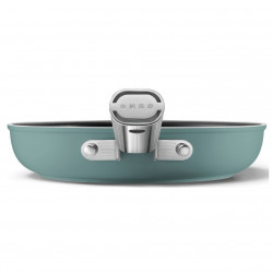 Тиган SMEG FPF2002EGM, 1.5 л, Ø20 см, Керамично незалепващо покритие, До 250°C, Без PFAS, Индукция, Изумрудено зелено