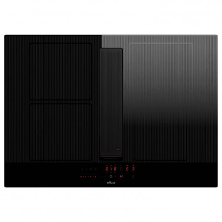 Аспириращ плот за вграждане Elica NikolaTesla Velvet BL/A/72, 7.2 kW, Мощност на абсорбация 620 m3/h, Autocapture, Comfort Silence, Bridge Zone, Stop&Go, Черен
