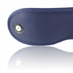 Масажор за очи Medivon Horizon HYPNOS, 6 W, Режим на загряване и охлаждане, Вибрации, Намалява мускулното напрежение, Bluetooth, Тъмносин
