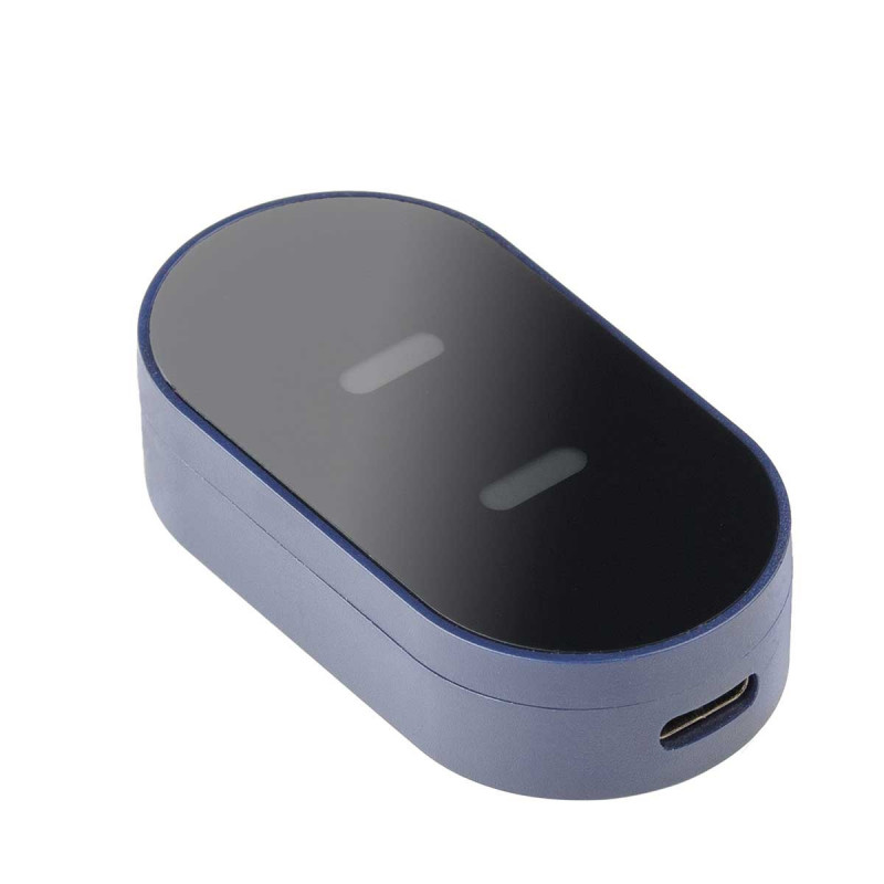 Масажор за очи Medivon Horizon HYPNOS, 6 W, Режим на загряване и охлаждане, Вибрации, Намалява мускулното напрежение, Bluetooth, Тъмносин