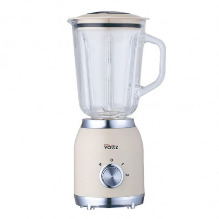 Блендер Voltz OV51162G, 600W, 1.5 л, 2 скорости + Pulse, Стъклена кана, Крем