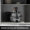 Фритюрник с горещ въздух Just Perfecto JP-AF4GL, 1500 W, 1.5/4 л, 8 програми, 80-200 C, 360° Hot Air Circulation, Термоустойчива стъклена конструкция, Черен