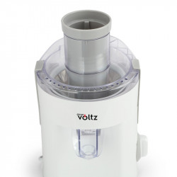 Сокоизстисквачка Oliver Voltz OV51160C, 400W, 600 мл, 2 степени, Голям отвор, Контейнер за отпадъци, Тиха, Бял