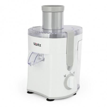 Сокоизстисквачка Oliver Voltz OV51160C, 400W, 600 мл, 2 степени, Голям отвор, Контейнер за отпадъци, Тиха, Бял