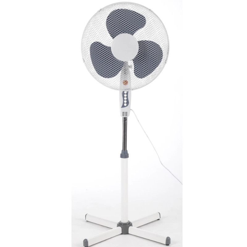 Вентилатор NEO FA-F44, 40W, 40 см, 3 скорости, Осцилация, Регулируема височина и ъгъл, Бял