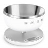 Кухненска везна Smeg Collezione KSC01WHMWW, До 5 кг/5 л, ТАРА, LED дисплей, Противоплъзгаща се основа, Автономия до 36 часа, Бял мат