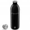 Бутилка Smeg Urban WBF02BL, 1 л, Херметично затваряне, Без ВРА, Неръждаема Стомана, Черна
