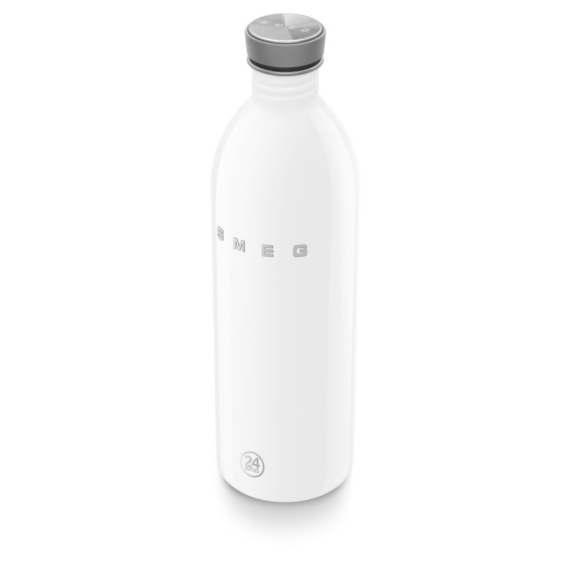 Бутилка Smeg Urban WBF02WH, 1 л, Херметично затваряне, Без ВРА, Неръждаема Стомана, Бял