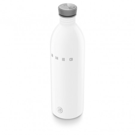 Бутилка Smeg Urban WBF02WH, 1 л, Херметично затваряне, Без ВРА, Неръждаема Стомана, Бял