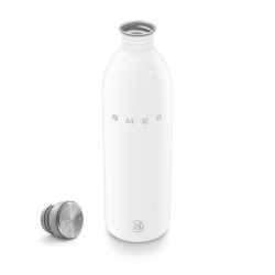 Бутилка Smeg Urban WBF02WH, 1 л, Херметично затваряне, Без ВРА, Неръждаема Стомана, Бял