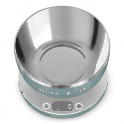 Кухненска везна Smeg Collezione KSC01EGMWW, До 5 кг/5 л, ТАРА, LED дисплей, Противоплъзгаща се основа, Автономия до 36 часа, Изумрудено зелен