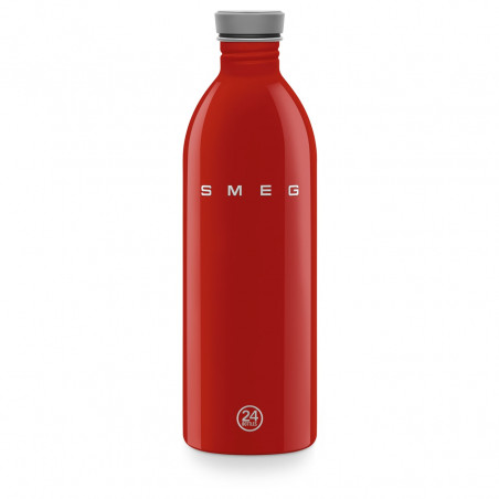 Бутилка Smeg Urban WBF02RD, 1 л, Херметично затваряне, Без ВРА, Неръждаема Стомана, Червена