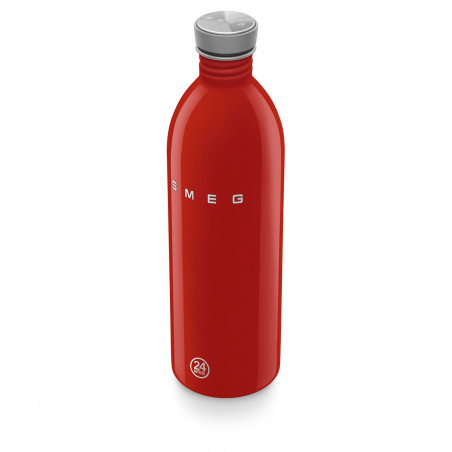 Бутилка Smeg Urban WBF02RD, 1 л, Херметично затваряне, Без ВРА, Неръждаема Стомана, Червена