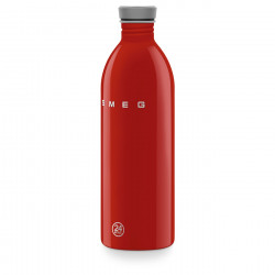 Бутилка Smeg Urban WBF02RD, 1 л, Херметично затваряне, Без ВРА, Неръждаема Стомана, Червена