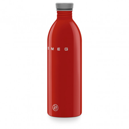 Бутилка Smeg Urban WBF02RD, 1 л, Херметично затваряне, Без ВРА, Неръждаема Стомана, Червена