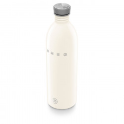 Бутилка Smeg Urban WBF02CR, 1 л, Херметично затваряне, Без ВРА, Неръждаема Стомана, Крем