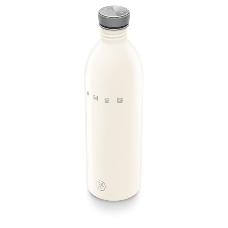 Бутилка Smeg Urban WBF02CR, 1 л, Херметично затваряне, Без ВРА, Неръждаема Стомана, Крем