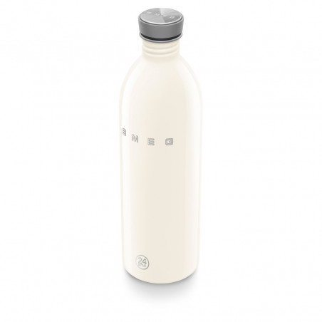 Бутилка Smeg Urban WBF02CR, 1 л, Херметично затваряне, Без ВРА, Неръждаема Стомана, Крем