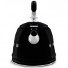 Свирещ чайник Smeg CKLW2001BL,  2.3 л, Индукция, Ненагряваща се дръжка, Стомана, Черен