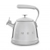 Свирещ чайник Smeg WKF01SS, 2.3 л,Индукция, Ненагряваща се дръжка, Стомана, Сребрист