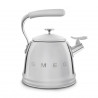 Свирещ чайник Smeg WKF01SS, 2.3 л,Индукция, Ненагряваща се дръжка, Стомана, Сребрист