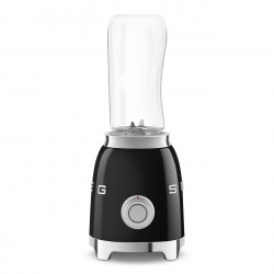 Блендер Smeg PBF01BLEU, 300W, 2x 600 мл, 20000-24000 об/мин, Противоплъзгаща основа, Без BPA, Неръждаема стомана, Черен