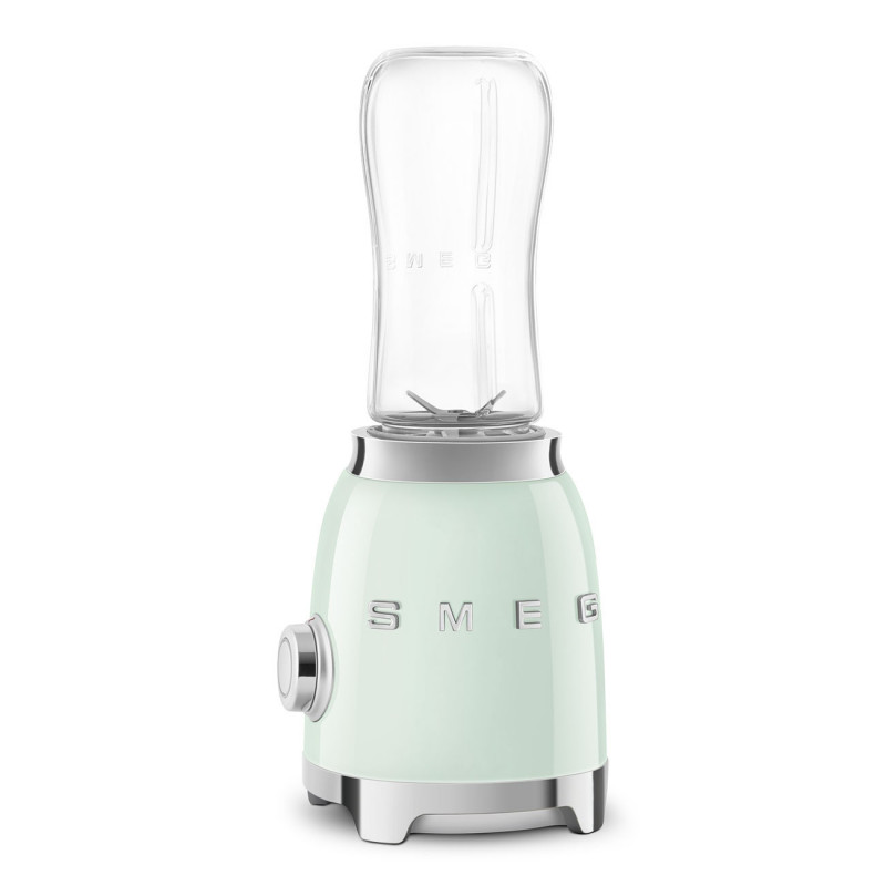 Блендер Smeg PBF01PGEU, 300W, 2x 600 мл, 20000-24000 об/мин, Противоплъзгаща основа, Без BPA, Неръждаема стомана, Пастелно зелен